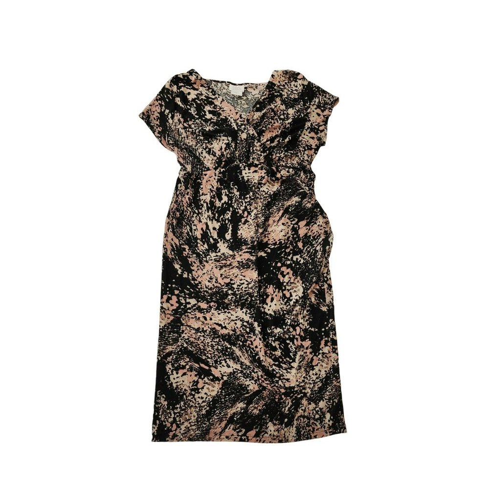 Oh Baby by Motherhood Maturnity Dress Size Small Pink and Black
